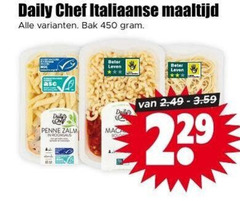  450 daily chef italiaanse maaltijd bak beter leven penne zalm mac 