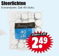  theelichten 6 40 sfeerlichten branduren zak stuks candle light elders 3.99 