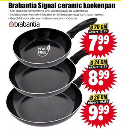  brabantia koekenpan signal ceramic dubbele keramische anti aanbaklaag waterbasis ingebouwde warmte indicator hittebestendige soft touch warmtebronnen inductie free cm elders 