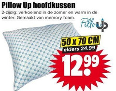  hoofdkussen 2 50 pillow up zijdig verkoelend zomer warm winter gemaakt memory foam cm elders 