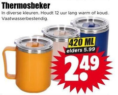  thermomokken 12 thermosbeker kleuren uur lang warm vaatwasserbestendig ml elders 5.99 