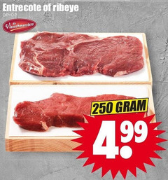  rib-eye runderentrecote 250 entrecote ribeye vleeschmeesters 