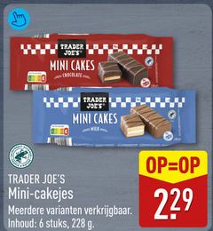  6 trader be mini cakes chocolate milk ge people nature cakejes meerdere inhoud stuks 