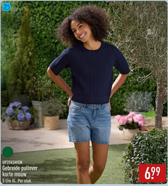  gebreide pullover korte mouw xl stuk 