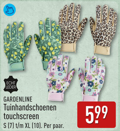  7 10 leder gardenline tuinhandschoenen touchscreen xl paar 