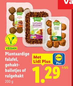  vegetarisch falafelballetjes 200 plantaardig rulgehakt falafel plantaardige gehaktballen balletjes 