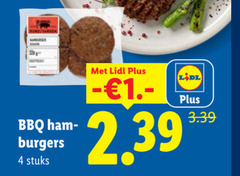  hamburgers 4 bbq burgers stuks 