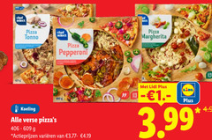  9 chef select pizza tonno pepperoni koeling verse varieeren margherita 3.99 