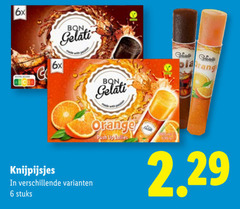  6 6x bon knijpijsjes stuks orange push up lollies 