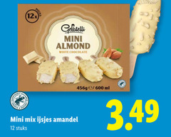  12 600 12x piece people mini almond white chocolate ml mix ijsjes amandel stuks 