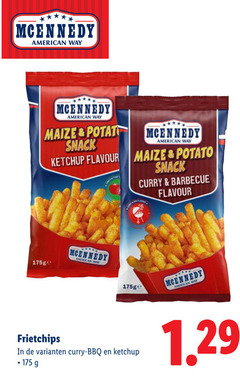  mcennedy american maize patat snack ketchup flavour potato curry barbecue bbq 