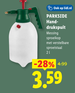  lidl.nl parkside drukspuit messing sproeikop verstelbare 