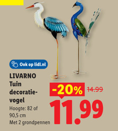  2 lidl.nl livarno tuin decoratie vogel hoogte 90 5 cm grondpennen 