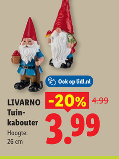  26 lidl.nl livarno tuin kabouter hoogte cm 3.99 