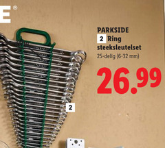  2 25 parkside ring steeksleutelset delig mm 