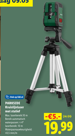  4 10 lidl.nl parkside kruislijnlaser statief laserbereik bereik automatisch waterpassen 5 mm 5. 