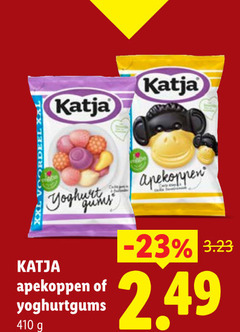  katja snoep yoghurt apekoppen yoghurtgums 