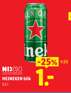  heineken blikjes bier 18 25 nix18 jaar alcohol legitimatie blik 5 