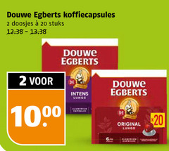  douwe egberts koffiecups 2 20 1000 koffiecapsules doosjes stuks lungo aluminium original 6 19 capsules 