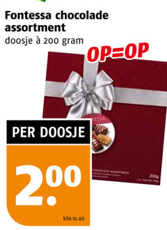  chocolade 200 fontessa assortiment doosje kilo tessa 