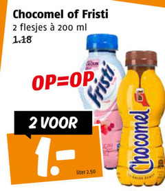 chocomel fristi drinkyoghurt chocolademelk 2 200 ml liter 