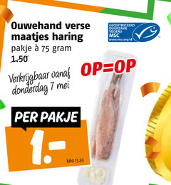  7 ouwehand verse maatjes haring pakje gecertificeerd duurzame visserij www.msc.org nl kilo 