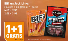  jack links bifi bierworstjes 1 2 3 40 100 zakjes 3.99 original beef high protein kilo v.a. combinatie 
