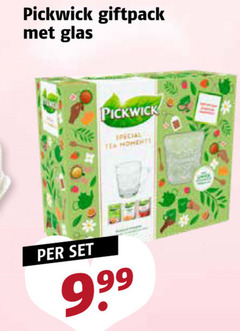  pickwick thee giftpack glas tea 