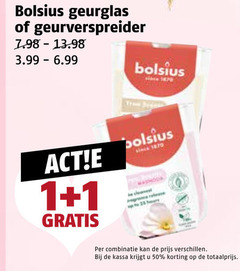 1 50 1870 bolsius geurverspreider 3.99 since combinatie kassa 