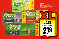  pickwick thee 23 40 100 219 pack soorten xl pakken stuks green tea lemon earl grey original english intense natural rooibos pak 