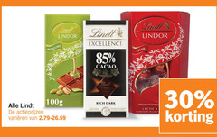  lindt chocolade 30 lindor excellence cacao leche 100g varieeren dark chocolate 