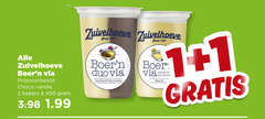  zuivelhoeve vla 1 2 7 450 choco vanille bekers duo chocolade boer zacht 