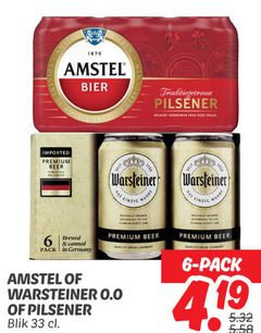  warsteiner amstel blikjes bier 6 33 1870 imported premium beer perfectly balanced brewed pack germany seit pilsener volmout das einzig wahre naturally to purity lan quality from 0.0 blik german 