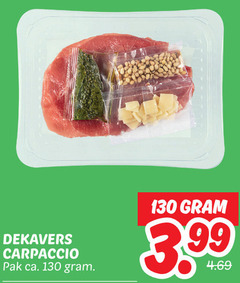  dekavers carpaccio pak ca. 3 99 
