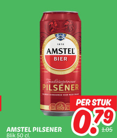  amstel blikjes bier 50 1870 traditiegetrouw pilsener blik stuk 