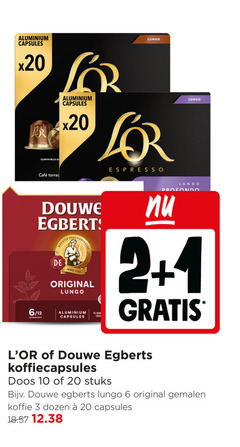  douwe egberts l or koffiecups 1 2 3 6 10 20 aluminium capsules compatibles av lungo espresso mcafee 12 intensiteit joure original orig profondo koffiecapsules doos stuks gemalen koffie dozen 