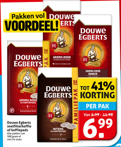  douwe egberts koffie koffiepads 2 3 4 5 6 7 8 9 500 pakken koffiebranders voordeel erts mees meester joure pads d.e evenwichtig rond aroma rood pak snelfiltermaling snelfilterkoffie stuks karaktervol donker rijk 