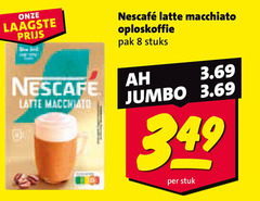  nescafe oploskoffie 8 11 latte macchiato pak stuks jumbo stuk 