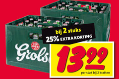  grolsch krat bier 2 25 stuks stuk kratten 