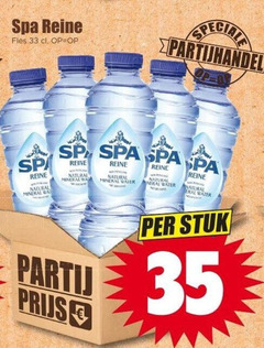  spa mineraalwater 33 35 reine fles natural mineral wa neral water hand stuk 