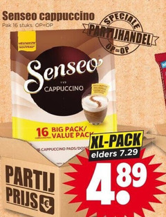  douwe egberts senseo koffiepads 16 cappuccino pak stuks nouveau big pack pads xl elders 
