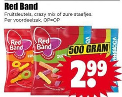  red band snoep 500 crazy mix zure staafjes 
