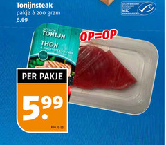  200 tonijnsteak pakje tonijn thon gecertificeerd duurzame visserij www.msc.org nl kilo 