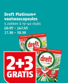  2 3 5 dreft platinum vaatwascapsules zakken stuks anti burt 
