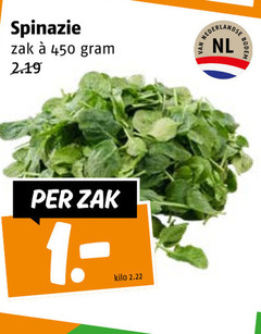  spinazie 450 zak kilo nederlandse nl 