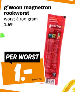  100 magnetron rookworst worst kilo gwoon 