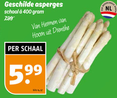  asperges 400 geschilde schaal hermen drenthe nederlandse nl bodem kilo 