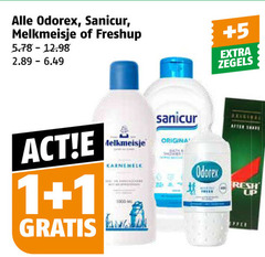  1 1000 odorex sanicur melkmeisje freshup 5 zegels karnemelk ml origina showa after shave up free 
