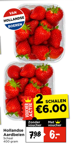  aardbeien 2 400 hollandse voucher boeren schalen schaal 