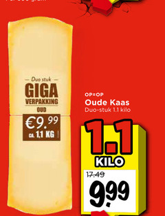  kaas duo stuk giga 1 oude 1.1 kilo 